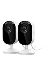 Arlo Essential 3 Indoor Smart Security System with Two 2K Cameras, White