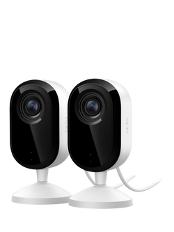 Arlo Essential 3 Indoor Smart Security System with Two 2K Cameras, White, White