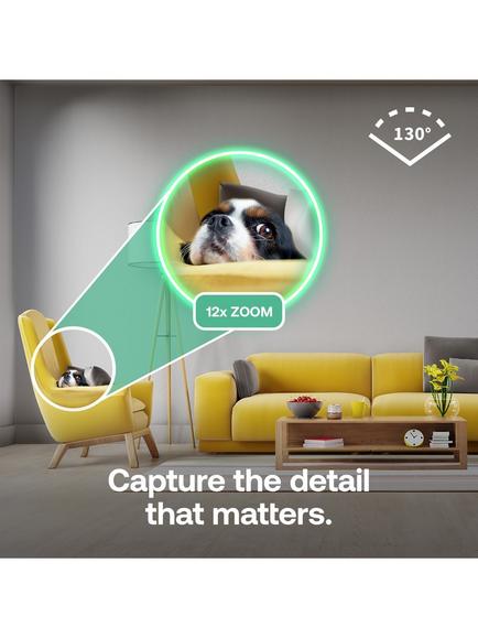 Arlo Essential 3 Indoor Smart Security System with Two 2K Cameras, White - view 2, White
