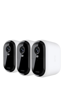 Arlo Essential 3 XL Outdoor Smart Security System with Three 2K Cameras, White, White