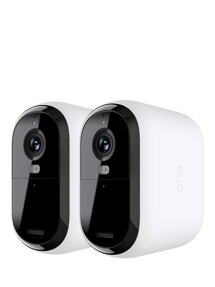 Arlo Essential 3 XL Outdoor Smart Security System with Two 2K Cameras, White, White
