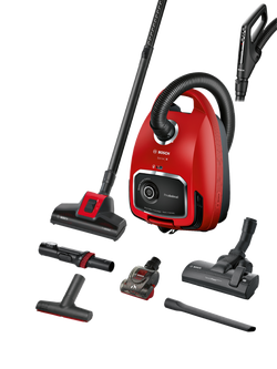 Bosch S6 ProPet Vacuum Cleaner, Red, Red