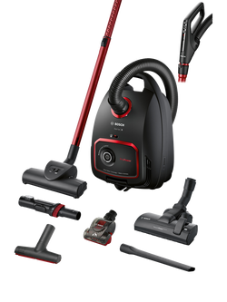 Bosch Series 6 BGL6POWGB Pro Power Bagged Cylinder Vacuum Cleaner, Black, Black