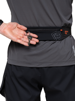Ronhill Speed 90 Running Belt, Black - view 2, Black/Ronhill Red