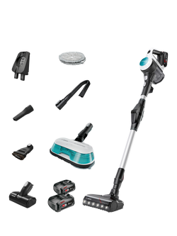 Bosch Unlimited 7 Aqua Dual Battery Cordless Vacuum & Mop, White, White