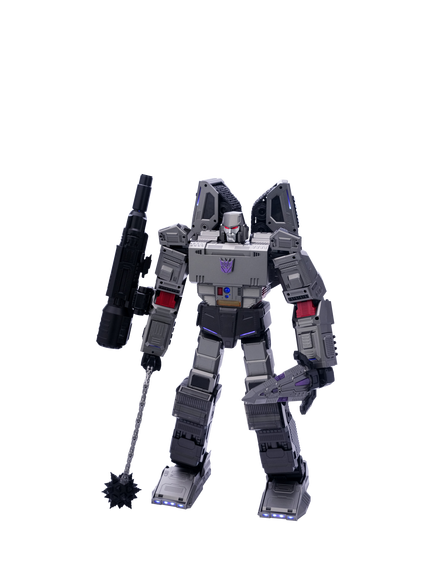 Robosen Transformers Auto-Converting Decepticon Flagship Megatron Robot, Grey