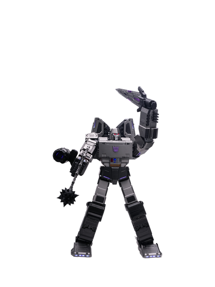 Robosen Transformers Auto-Converting Decepticon Flagship Megatron Robot - view 2, Grey