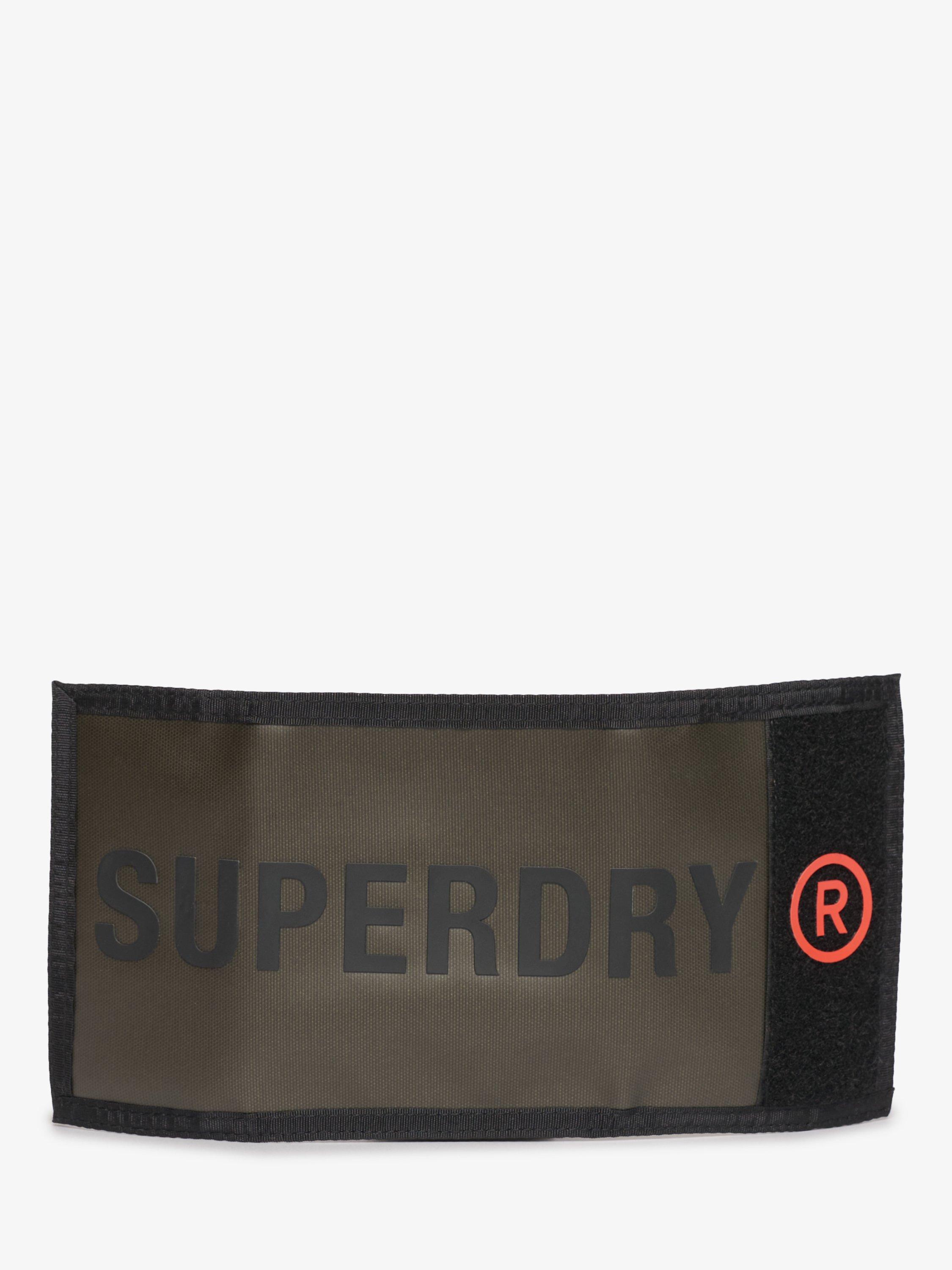 Product image 4 of 4, which shows Superdry Tarp Tri-Fold Wallet, Surplus Goods Olive