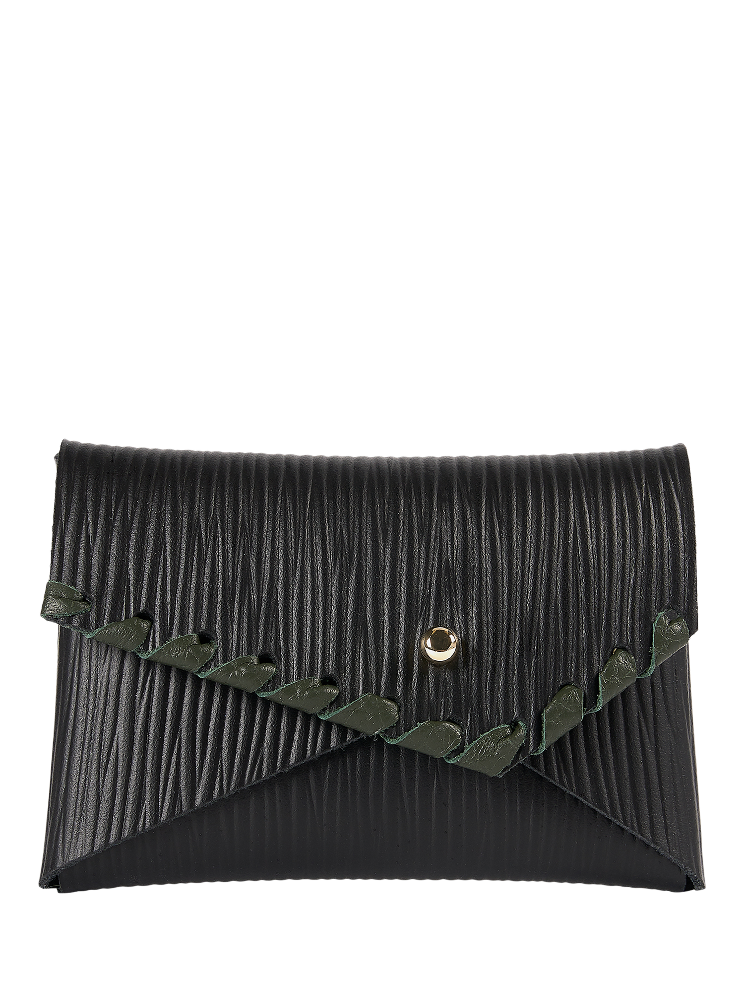 Product image 1 of 4, which shows Cambridge Satchel Wicked Mini Leather Purse, Elphaba Black