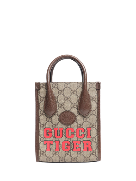 Pre-loved GUCCI GG Canvas Mini Tote Bag, Black, Black