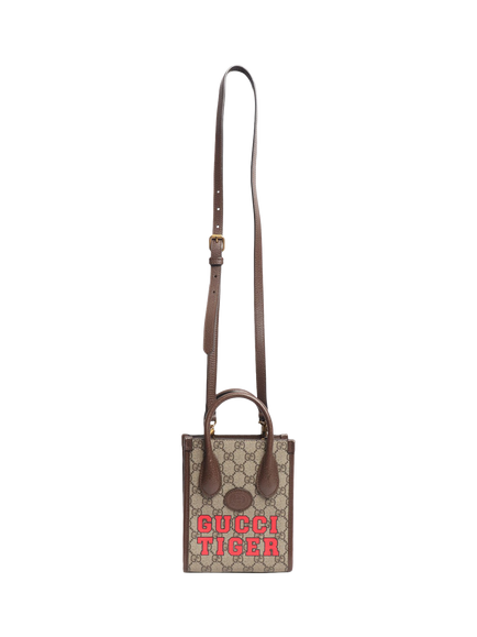 Pre-loved GUCCI GG Canvas Mini Tote Bag, Black - view 2, Black