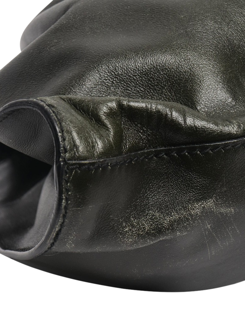 Product image 6 of 7, which shows Pre-loved GUCCI Leather Top Handle Bag, Green