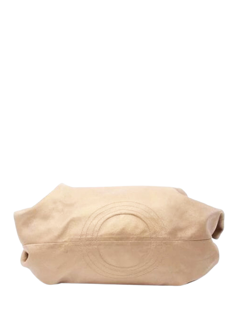 Product image 2 of 10, which shows Pre-loved LOEWE Nappa Aire Gold Hardware Handbag, Gold