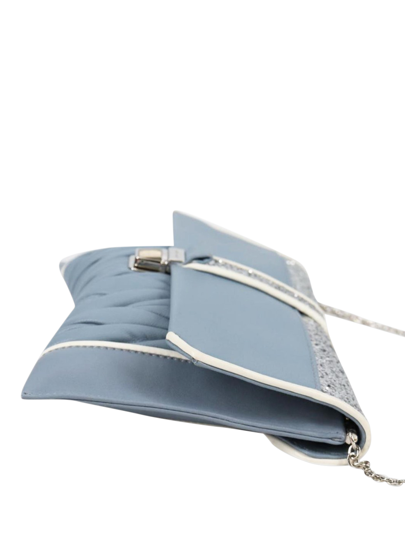 Product image 5 of 10, which shows Pre-loved Miu Miu Matelasse Leather Chain Bag, Light Blue