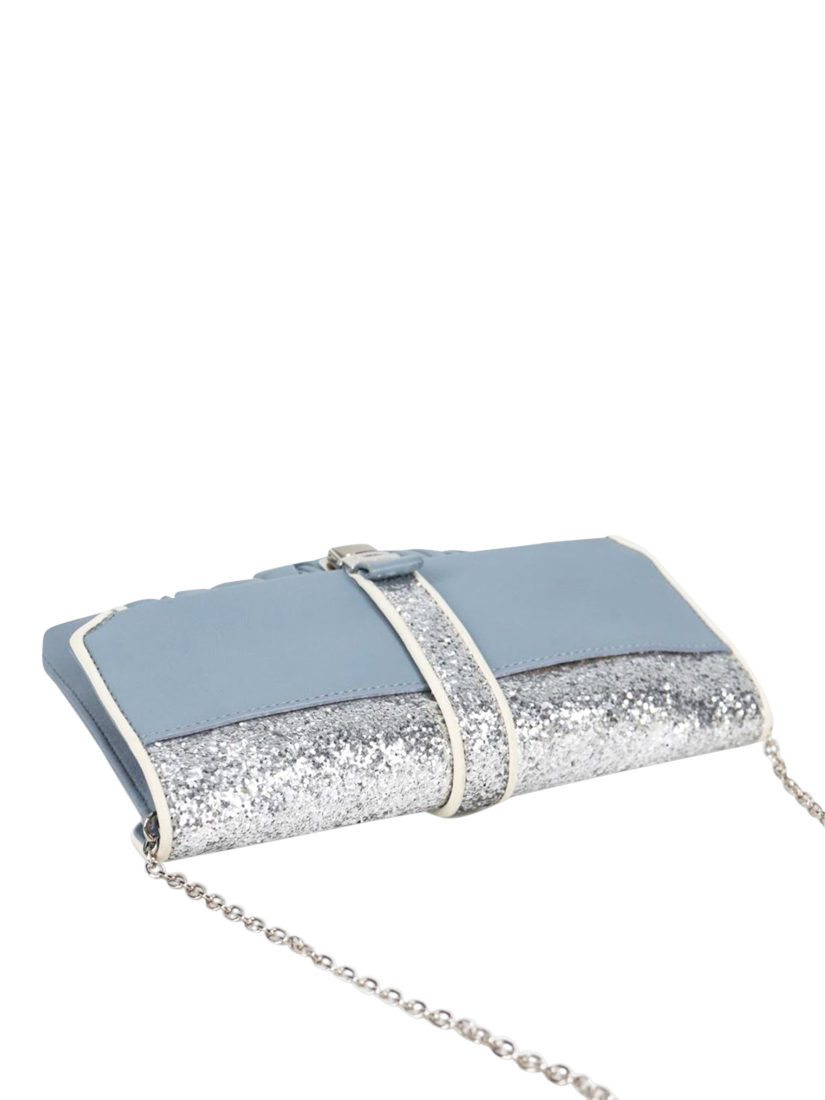 Product image 6 of 10, which shows Pre-loved Miu Miu Matelasse Leather Chain Bag, Light Blue