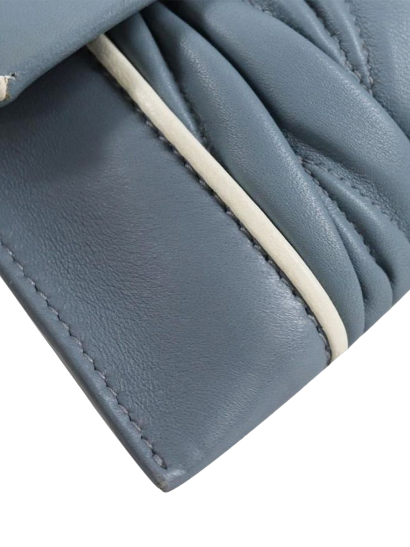 Product image 10 of 10, which shows Pre-loved Miu Miu Matelasse Leather Chain Bag, Light Blue