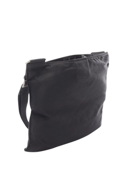 Pre-loved Prada Re-Nylon Silver Hardware Shoulder Bag, Black - view 2, Black