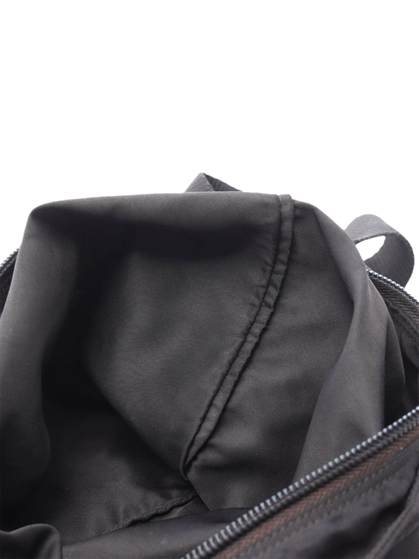 Product image 5 of 9, which shows Pre-loved Prada Re-Nylon Silver Hardware Shoulder Bag, Black