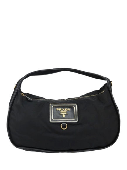 Pre-loved Prada Nylon Shoulder Bag, Black, Black