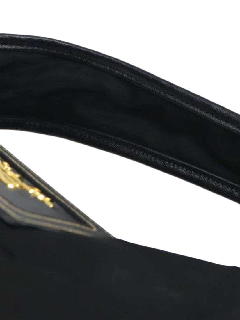 Product image 8 of 10, which shows Pre-loved Prada Nylon Shoulder Bag, Black