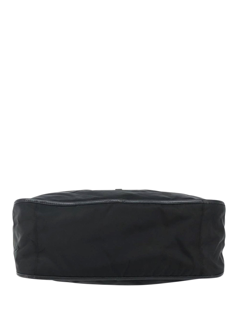 Product image 9 of 10, which shows Pre-loved Prada Nylon Shoulder Bag, Black