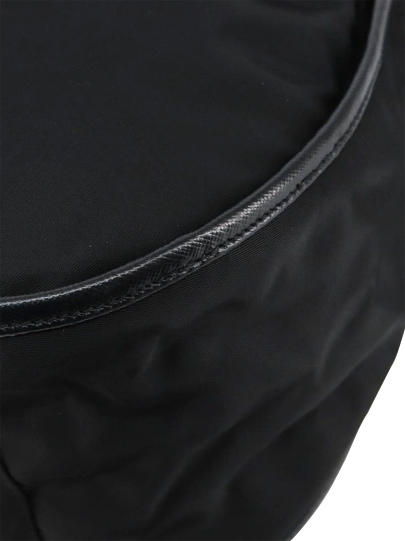 Product image 10 of 10, which shows Pre-loved Prada Nylon Shoulder Bag, Black