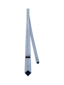 Richard James London Grenadine Woven Silk Tie - view 2, Sky Blue