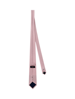 Richard James London Grenadine Woven Silk Tie, Pink - view 2, Pink