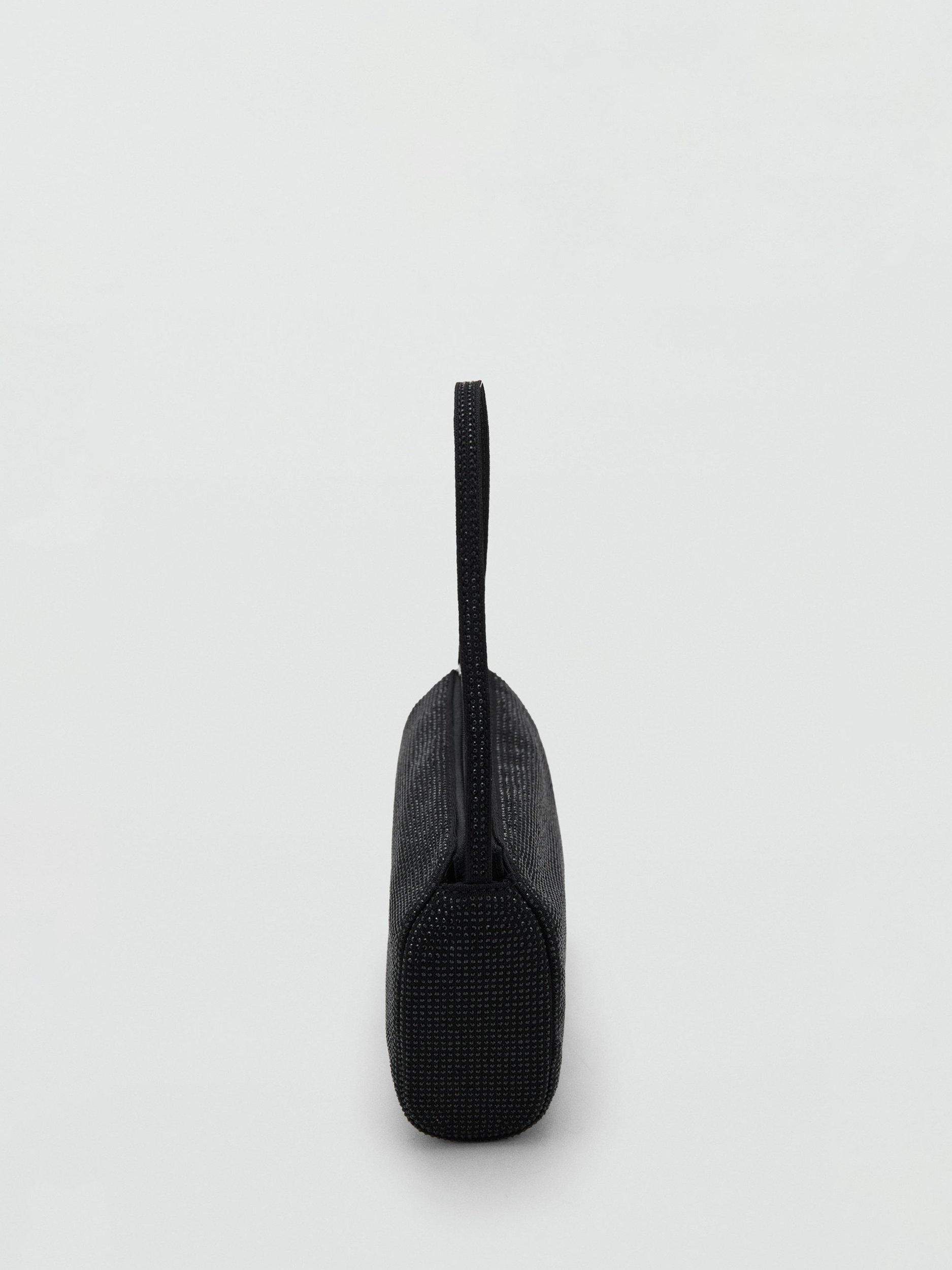 Product image 3 of 4, which shows Mango Embellished Grab Bag, Black