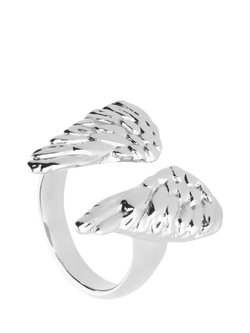 UNOde50 Ser Invencible Open Wing Ring, Silver, Silver