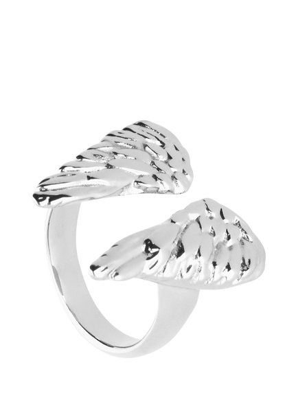 UNOde50 Ser Invencible Open Wing Ring, Silver, Silver