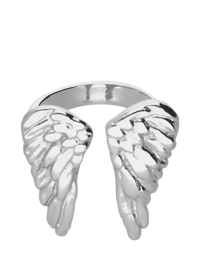 Product image 3 of 3, which shows UNOde50 Ser Invencible Open Wing Ring, Silver, M 1/2