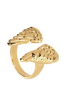 UNOde50 Ser Invencible Open Wing Ring, Gold, Gold