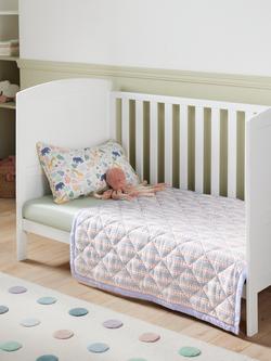 John Lewis Transport Car Quilted Bedspread, Multi - view 2, Multi