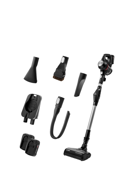 Bosch Unlimited 7 BCS712BGB Dual Battery Cordless Vacuum Cleaner with Flex Tube, Black, Black