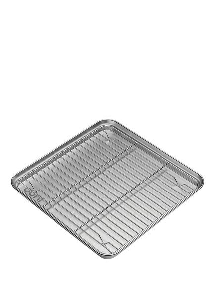 Ooni Volt 2 Stainless Steel Sheet Pan & Rack, 30cm, Black
