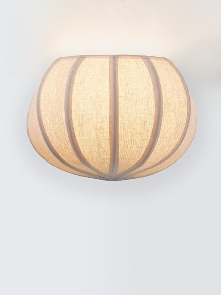 John Lewis Pumpkin Wall Light, Natural, Natural