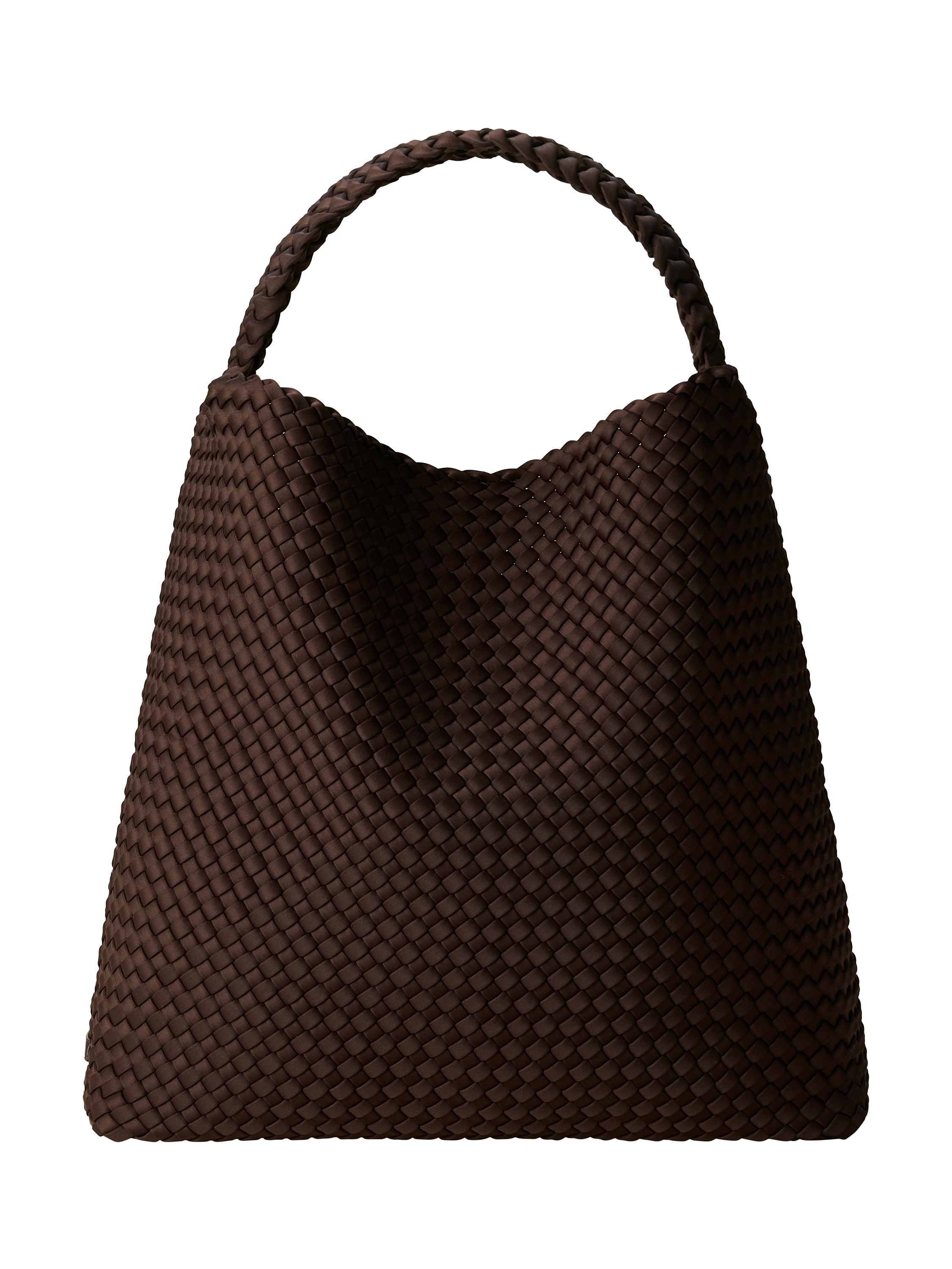 Product image 1 of 6, which shows NAGHEDI Nomad Large Hobo Bag, Chocolate