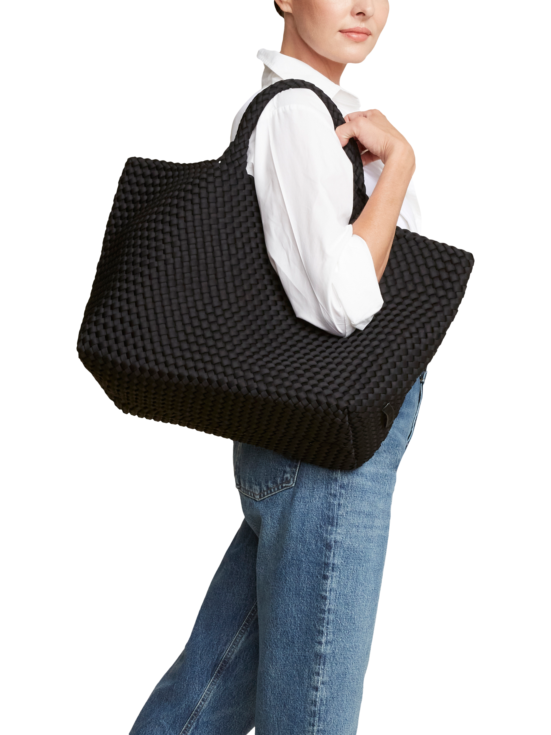 Product image 6 of 6, which shows NAGHEDI St. Barths Large Tote Bag, Onyx