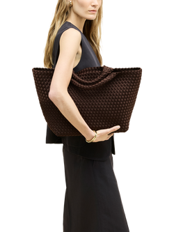 NAGHEDI St. Barths Medium Tote Bag, Chocolate - view 2, Chocolate
