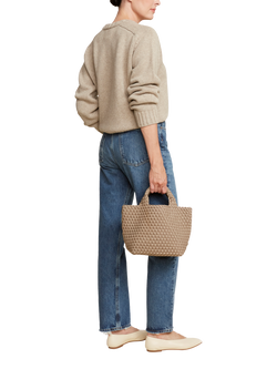 NAGHEDI Small St. Barths Tote Bag, Cashmere - view 2, Cashmere