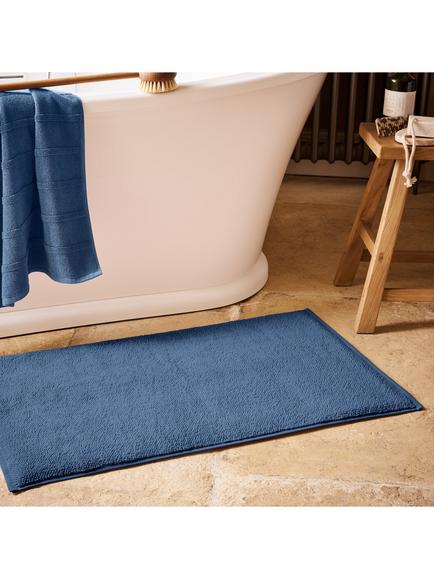 Christy Highgate Turkish Cotton Bath Mat - view 2, Denim