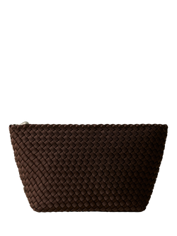 NAGHEDI Portofino Large Cosmetic Pouch, Chocolate, Chocolate