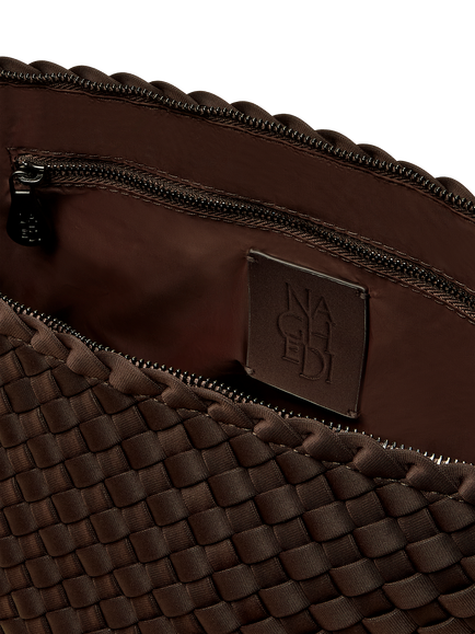 NAGHEDI Portofino Large Cosmetic Pouch, Chocolate - view 2, Chocolate