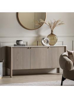 Gallery Direct Marmo Marble Top 3 Drawer Sideboard - view 2, 