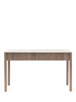 Gallery Direct Marmo Marble Top 2 Drawer Console Table, 