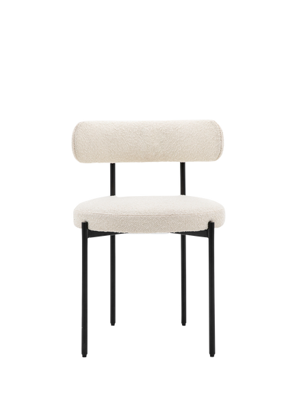 Gallery Direct Aveley Dining Chair, Set of 2, Vanilla, Natural