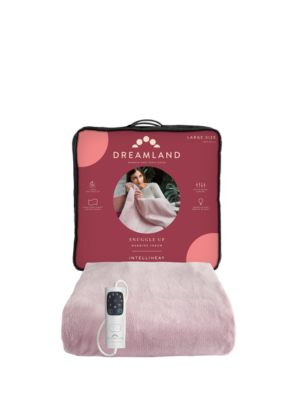 Dreamland Luxury Heated Throw, Pink