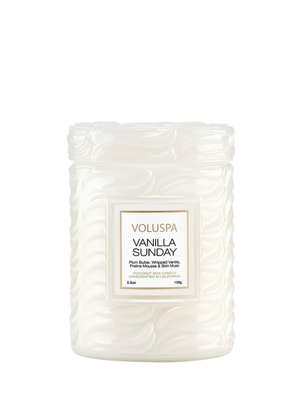 Voluspa Vanilla Sunday Scented Candle, White