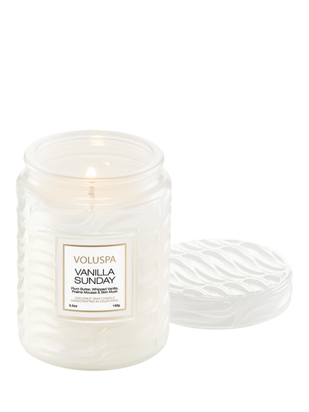 Voluspa Vanilla Sunday Scented Candle - view 2, White